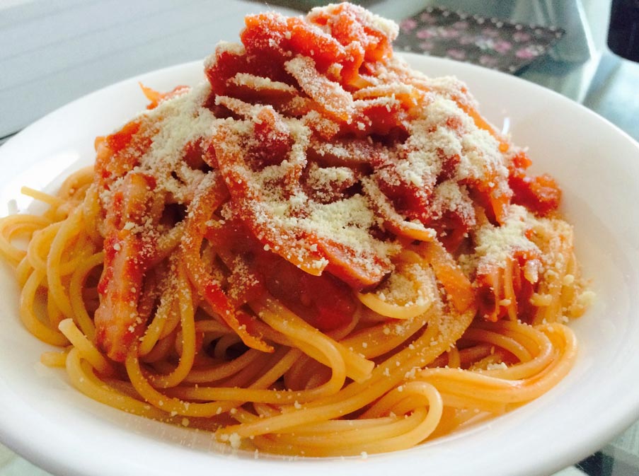 italian food pasta spaghetti amatriciana bettys luxury travels