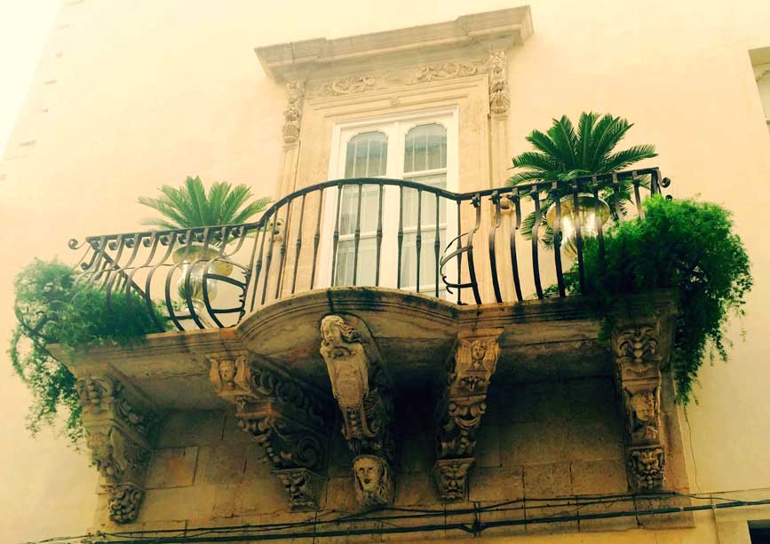 Balconies in Noto - Sicily